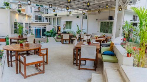 Istumisnurk majutusasutuses The Hostel