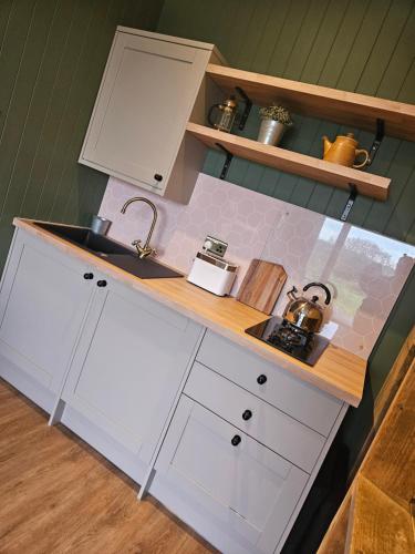 Una cocina o cocineta en Under the Oak Glamping