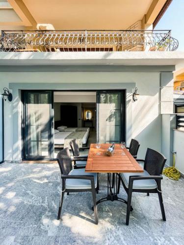Patio nebo venkovní prostory v ubytování Ida Hotel