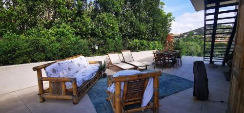 Μπαλκόνι ή βεράντα στο Appartement dans maison contemporaine