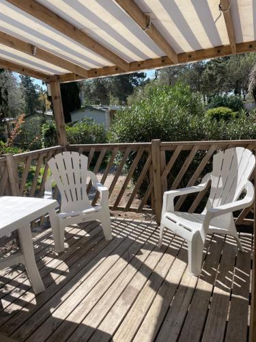 Mobil-home 3 chambres, Plage & piscine, camping 4 étoiles