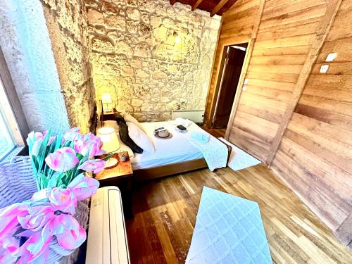 Posezení v ubytování 2K Eco Pool & Stone Villa
