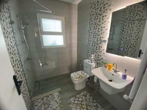 Koupelna v ubytování City Apartment Rades Tunis free Wifi