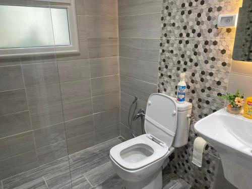 Koupelna v ubytování City Apartment Rades Tunis free Wifi