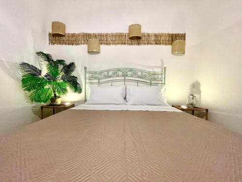 Ένα ή περισσότερα κρεβάτια σε δωμάτιο στο La casa di nonna