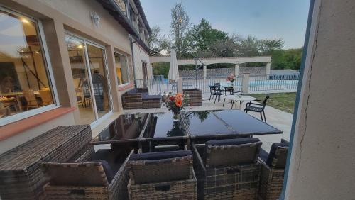 Αίθριο ή υπαίθριος χώρος στο Maison dans gite domaine REY