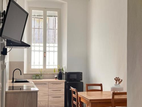 Η κουζίνα ή μικρή κουζίνα στο Loft Cream Cremona
