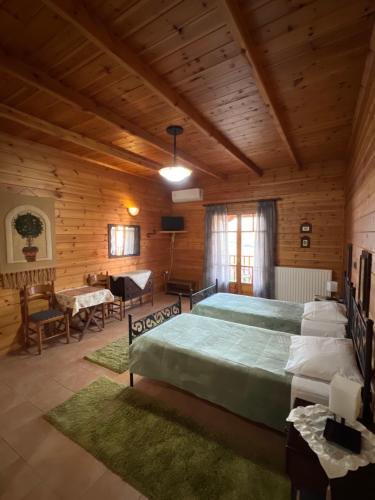 Posteľ alebo postele v izbe v ubytovaní Xylino Chalet