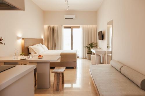 Χώρος καθιστικού στο Ariadne Suites