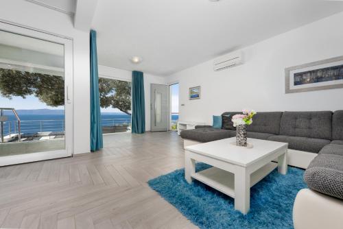 Et opholdsområde på Villa Pape Podgora