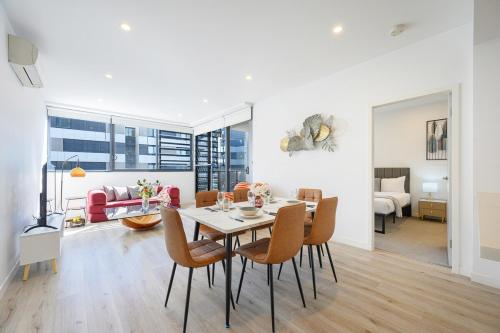 Χώρος καθιστικού στο Penrith 2Br apt close toTrain station Shopping