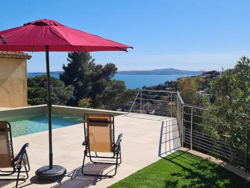 Lou Pei Magnifique vue mer Piscine chauffée 10x5m 5 ch 5sdb