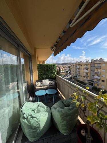 Balkón nebo terasa v ubytování Appartement de Tim