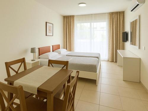 Katil atau katil-katil dalam bilik di Sechi Aparthotel Marbella - Self Service