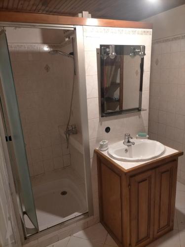 Koupelna v ubytování Vivre en garrigue