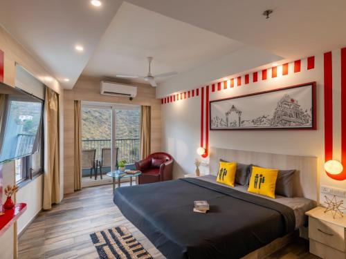 Cama o camas de una habitación en The Hosteller Bam, Rishikesh - Poshtel