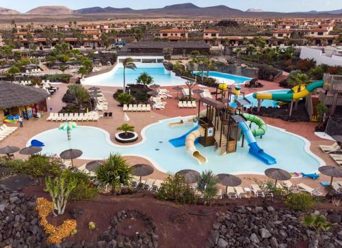 an aerial view of a water park at Villa Miraki Fuerteventura Surf Relax in La Oliva