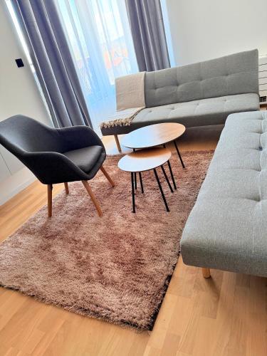 Posezení v ubytování Ribica Apartments