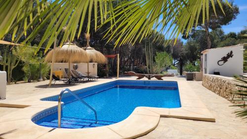 Casa Caledonia - Appartement dans villa avec jardin arboré et piscine à 500 M de la mer