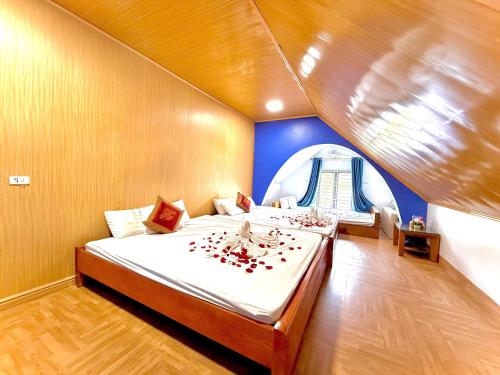 Ένα ή περισσότερα κρεβάτια σε δωμάτιο στο Hotel Mountain View