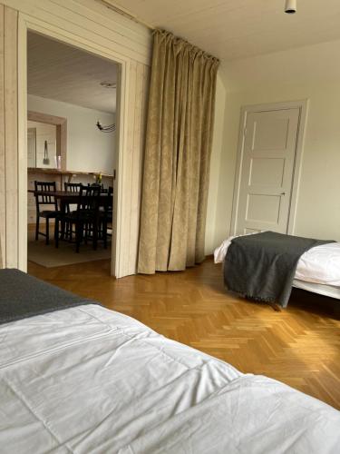 Ένα ή περισσότερα κρεβάτια σε δωμάτιο στο Countryside Apartment with optional Meals