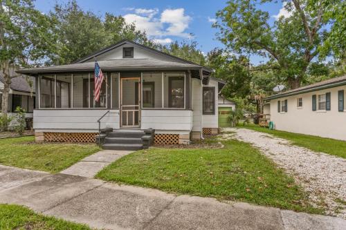 Bygningen som feriehuset ligger i