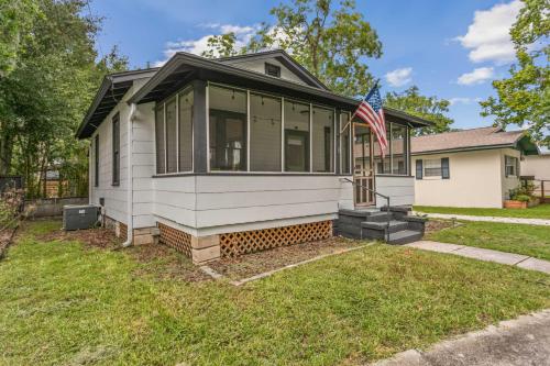 Bygningen som feriehuset ligger i