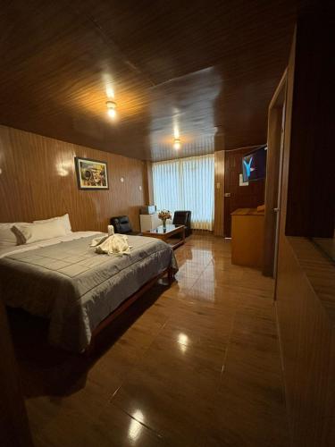 Katil atau katil-katil dalam bilik di Hotel La Shacsha