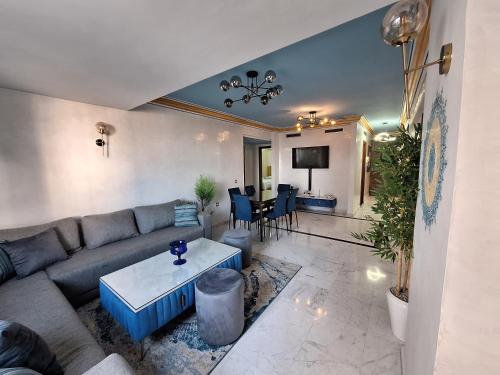 Posezení v ubytování Appartement vue Mer Tanger Boulevard