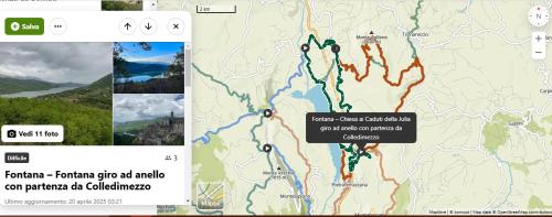 a screenshot of a google maps page with a map at Casa Ofelia in Colledimezzo
