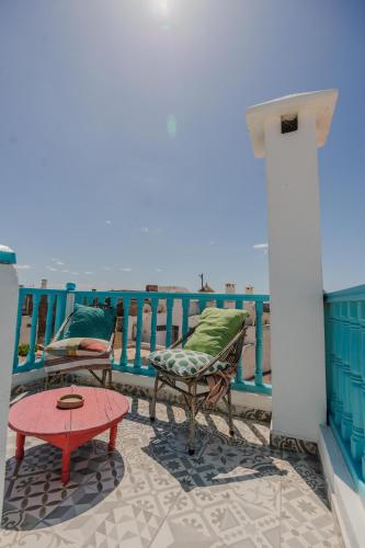Balkón nebo terasa v ubytování Musta's Apartments & Suites Essaouira