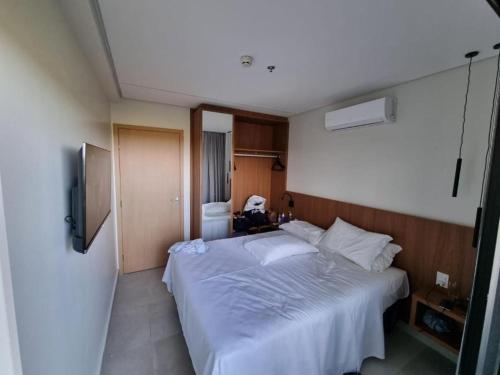 Postel nebo postele na pokoji v ubytování Apartamento em Salinas Premium Resort