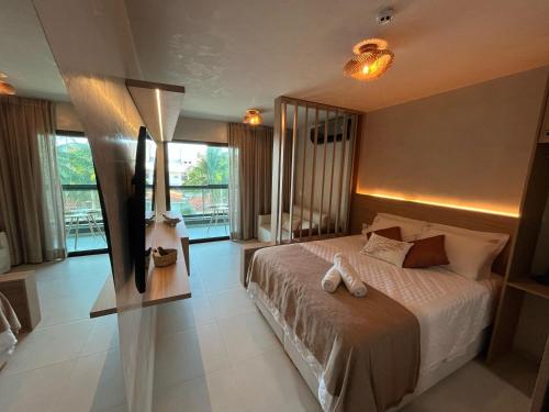 Ένα ή περισσότερα κρεβάτια σε δωμάτιο στο Kauai Beach residence