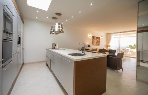 Kuchyň nebo kuchyňský kout v ubytování Seagulls melody C-208