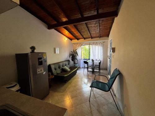 Posezení v ubytování cabaña 83 Santorini