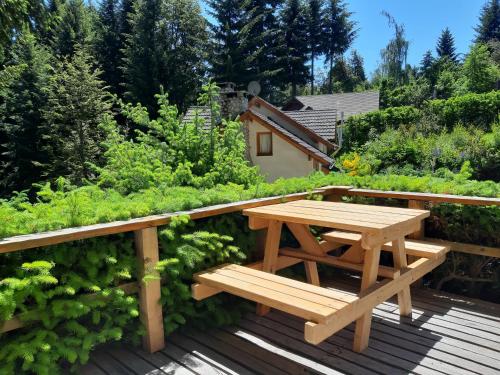 Jardín al aire libre en Cabañas Añahue