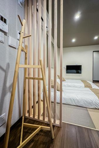 Ein Bett oder Betten in einem Zimmer der Unterkunft 花溪居 梦