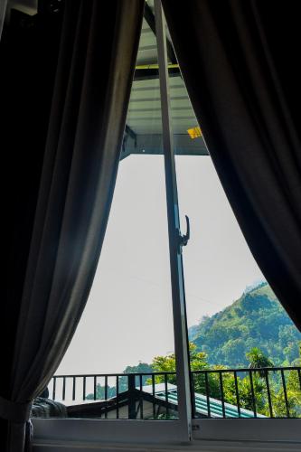 ホテルから撮影された、または一般的な山の景色