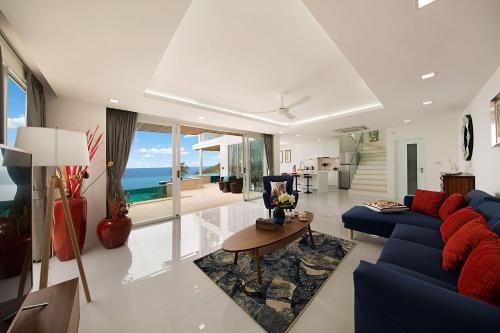 Ruang duduk di Villa The Wave