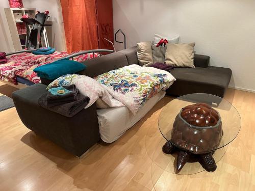 Ruang duduk di Souterrain Loft nah am St Leoner See