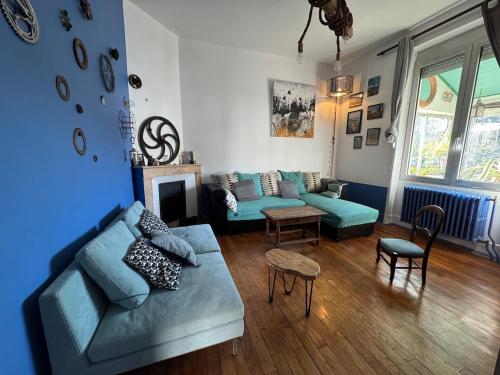 Colorful 1930s house