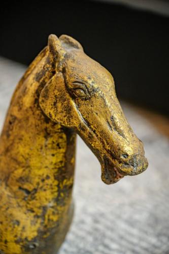 a close up of a statue of a dog head at Cozy Lofts Next To Berliner Wall in Berlin