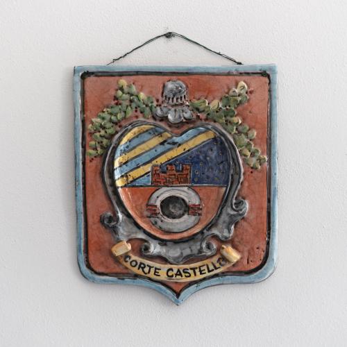 ein Schild mit einem Herz und dem Wortsonit-Katastrophe in der Unterkunft Corte Castello in Affi