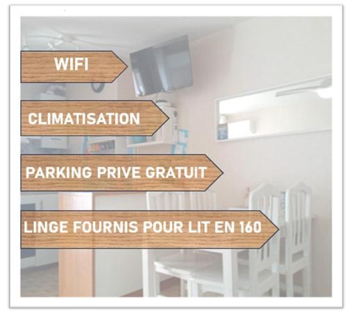 Gambar di galeri bagi MES VACANCES A LA MER studio 4 pers, parking privé, wifi, linges fournis, climatisation di La Grande Motte