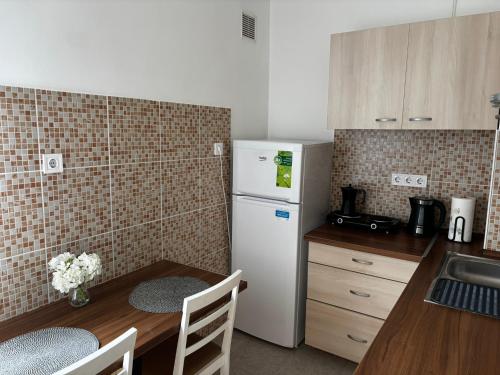 Η κουζίνα ή μικρή κουζίνα στο Simon Apartman - Pécs