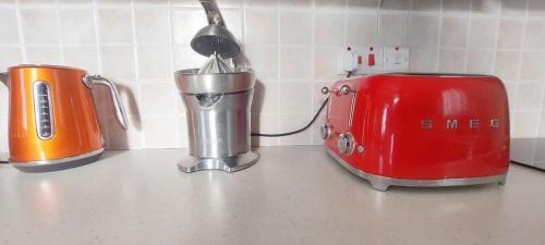 two toasters sitting on top of a kitchen counter at Anna-Maria 3 bedroom villa in Paralimni