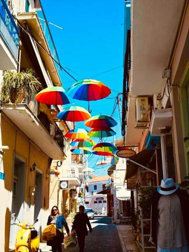 Sea house in the center port