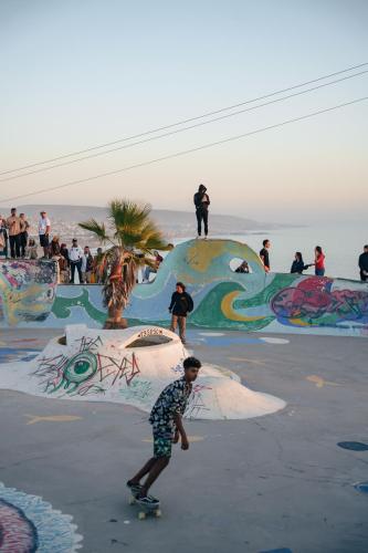 Clientes alojados en Sable beach surf camp Tamraght