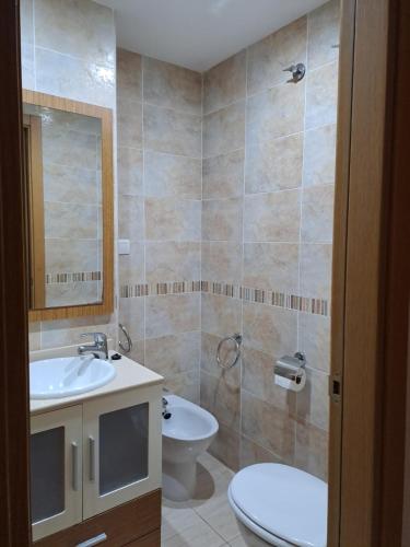 Phòng tắm tại Bonito apartamento cerca del mar
