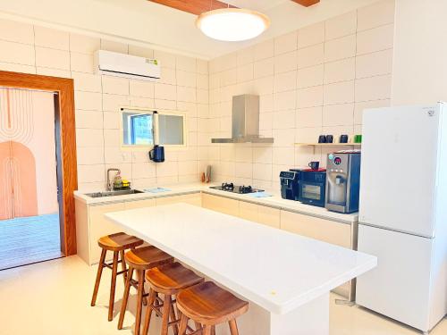 Dapur atau dapur kecil di 玥見艸民宿